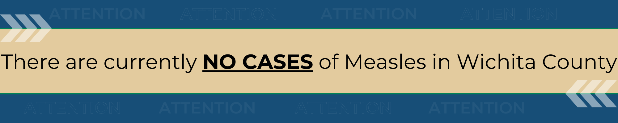 No Measles Statement Banner