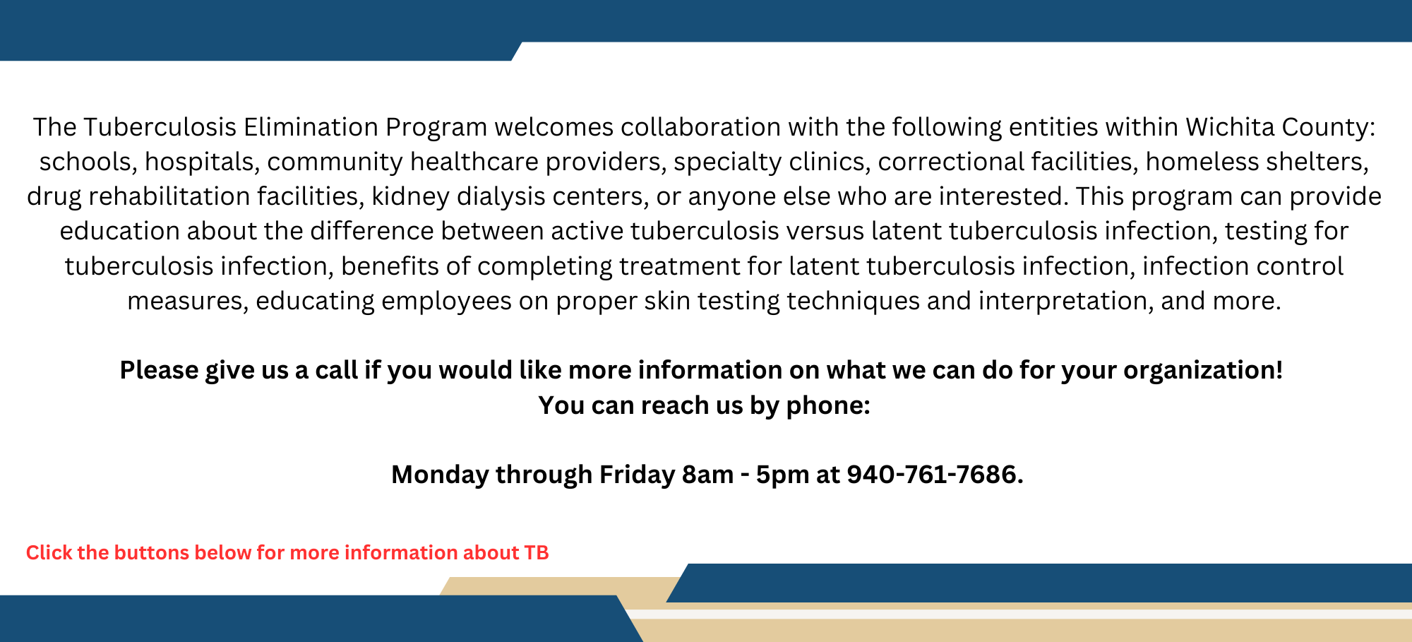 Outreach Opportunities TB 2