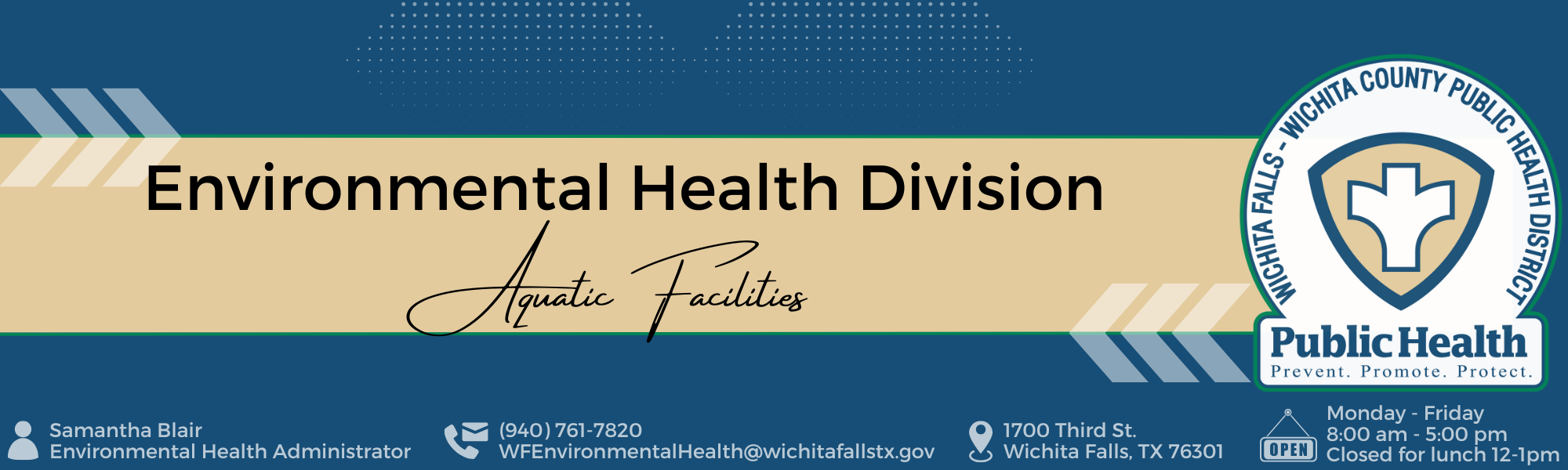 Environmental Health Aquatic Facilities Top Banner