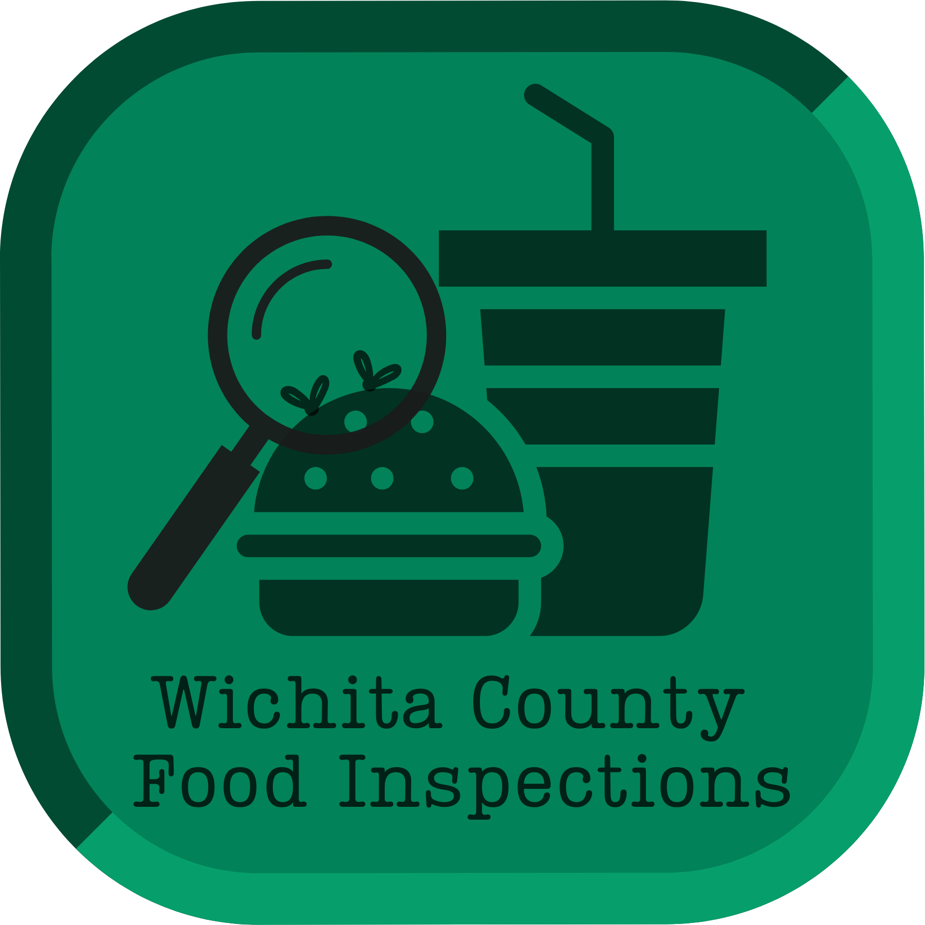 Wichita County Food Inspections Square Button